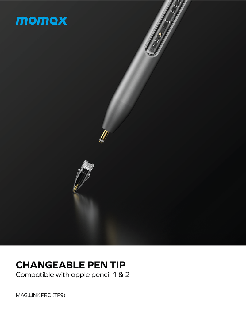 MOMAX MAG LINK LITE MAGNETIC CHARGING ACTIVE STYLUS PEN MOMAX MAG LINK LITE MAGNETIC CHARGING ACTIVE STYLUS PEN
