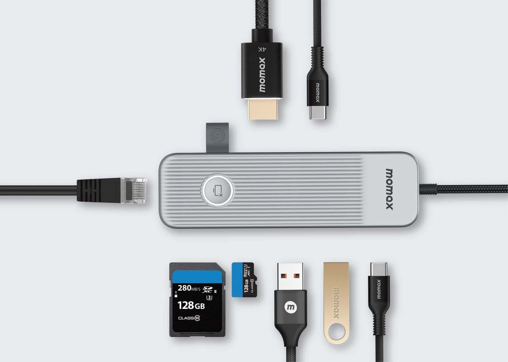 Momax Onelink 8 in 1 Mutil-funtion Usb-c Hub | Best Buy Tech - Qatar