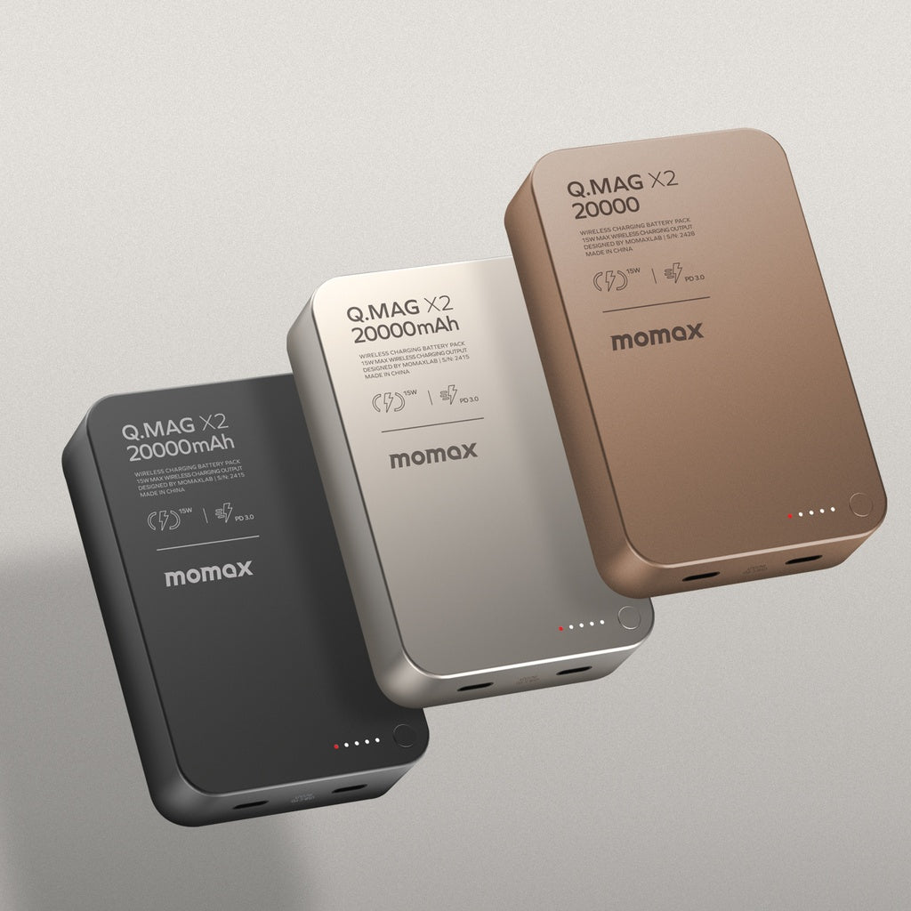 MOMAX Q.MAG X2 20000mAh GEN2 MAGSAFE WIRELESS POWER BANK - Best Buy Tech