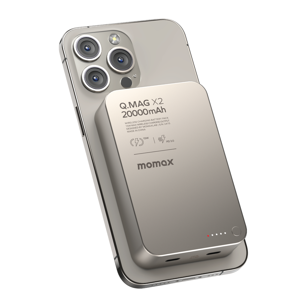 MOMAX Q.MAG X2 20000mAh GEN2 MAGSAFE WIRELESS POWER BANK - Best Buy Tech