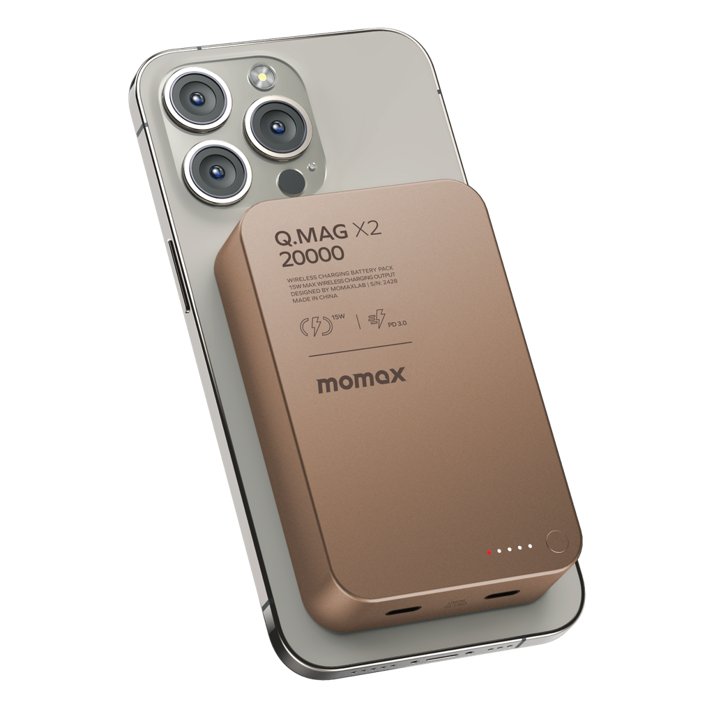 MOMAX Q.MAG X2 20000mAh GEN2 MAGSAFE WIRELESS POWER BANK - Best Buy Tech