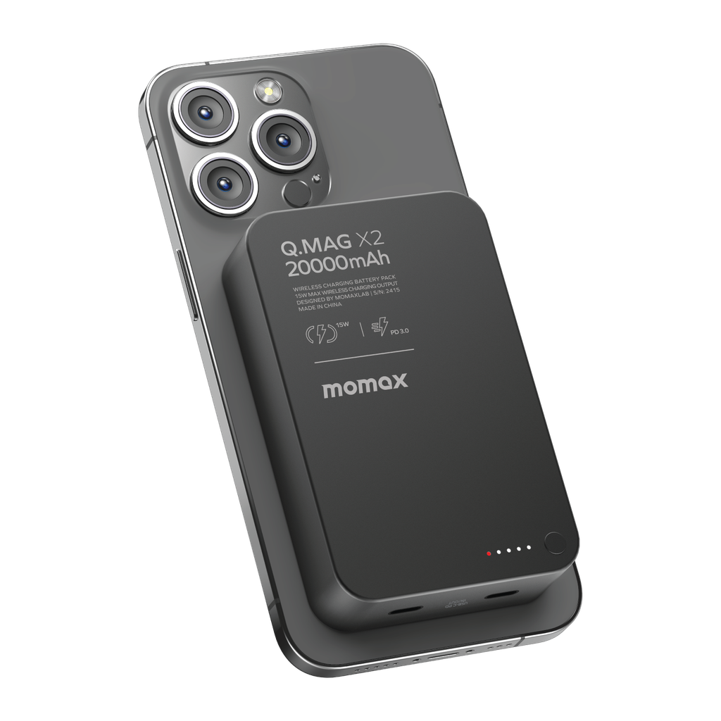 MOMAX Q.MAG X2 20000mAh GEN2 MAGSAFE WIRELESS POWER BANK - Best Buy Tech