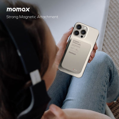 MOMAX Q.MAG X 5000mAh GEN2 15W ULTRA SLIM MAGSAFE WIRELESS POWER BANK - Best Buy Tech