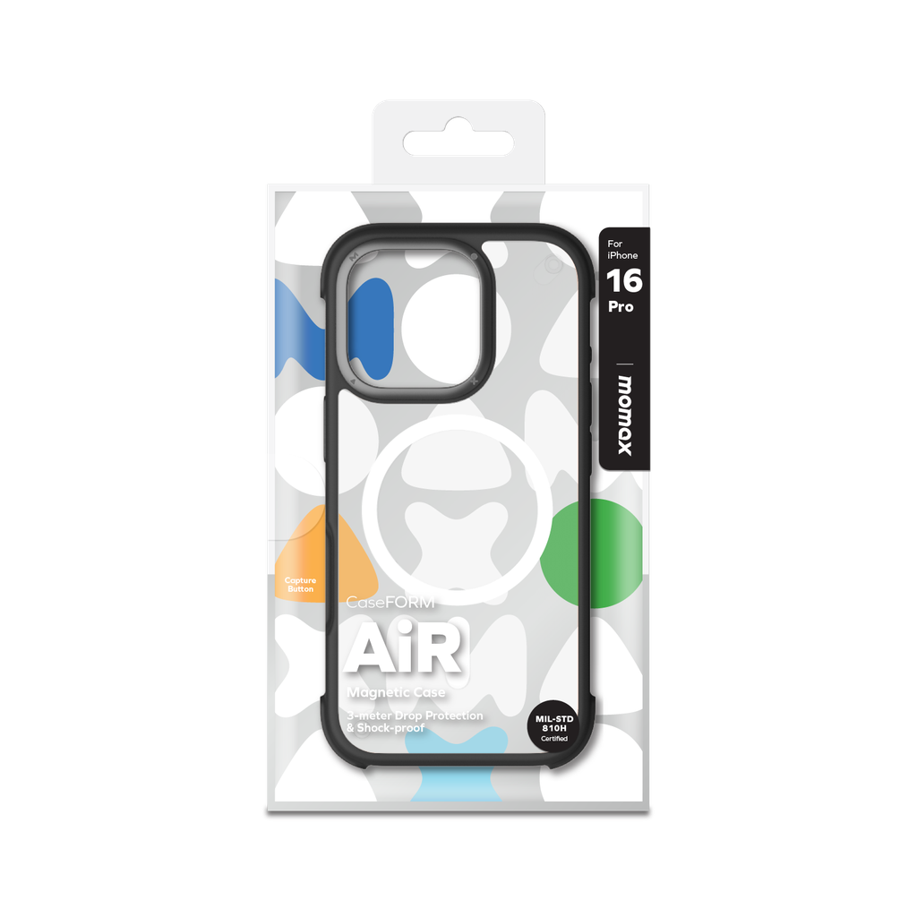 MOMAX AIR PROTECTION MAGNETIC CASE FOR IPHONE 16 PRO 6.3 MOMAX AIR PROTECTION MAGNETIC CASE FOR IPHONE 16 PRO 6.3
