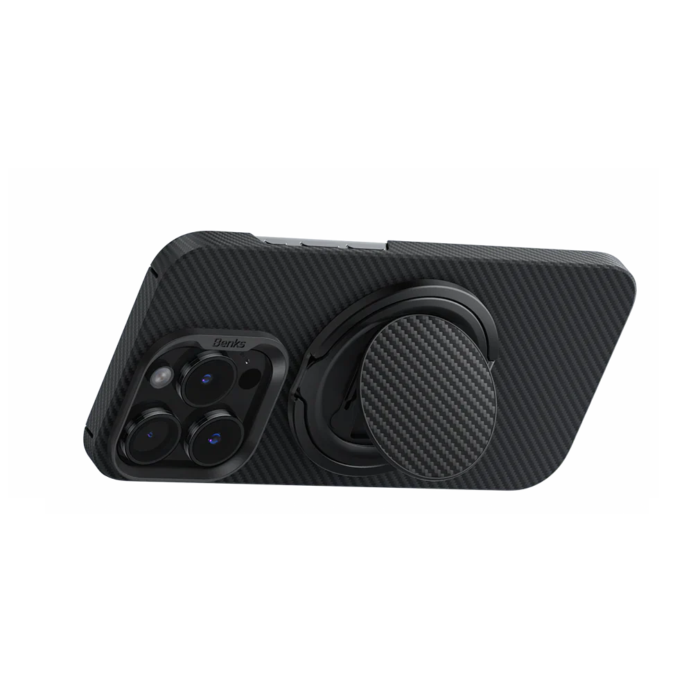 BENKS 360° Rotating MagClap Phone Grip & Stand