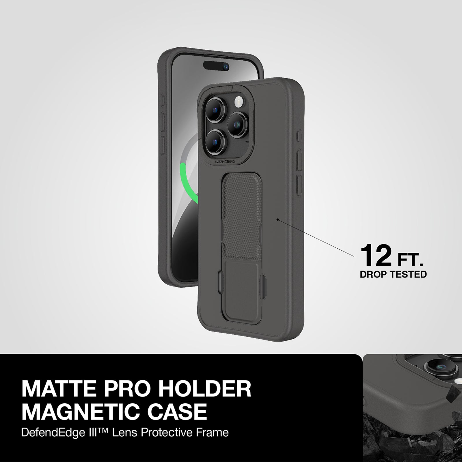 AMAZING THING MATTE PRO MAGSAFE DROP PROOF CASE FOR IPHONE 15 PRO / 15 PROMAX 2023 AMAZING THING MATTE PRO MAGSAFE DROP PROOF CASE FOR IPHONE 15 PRO / 15 PROMAX 2023