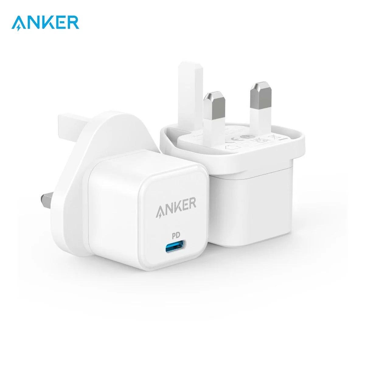 ANKER POWER PORT III 20W CUBE PORTABLE CHARGER(A2149K21)- WHITE - Best Buy Tech