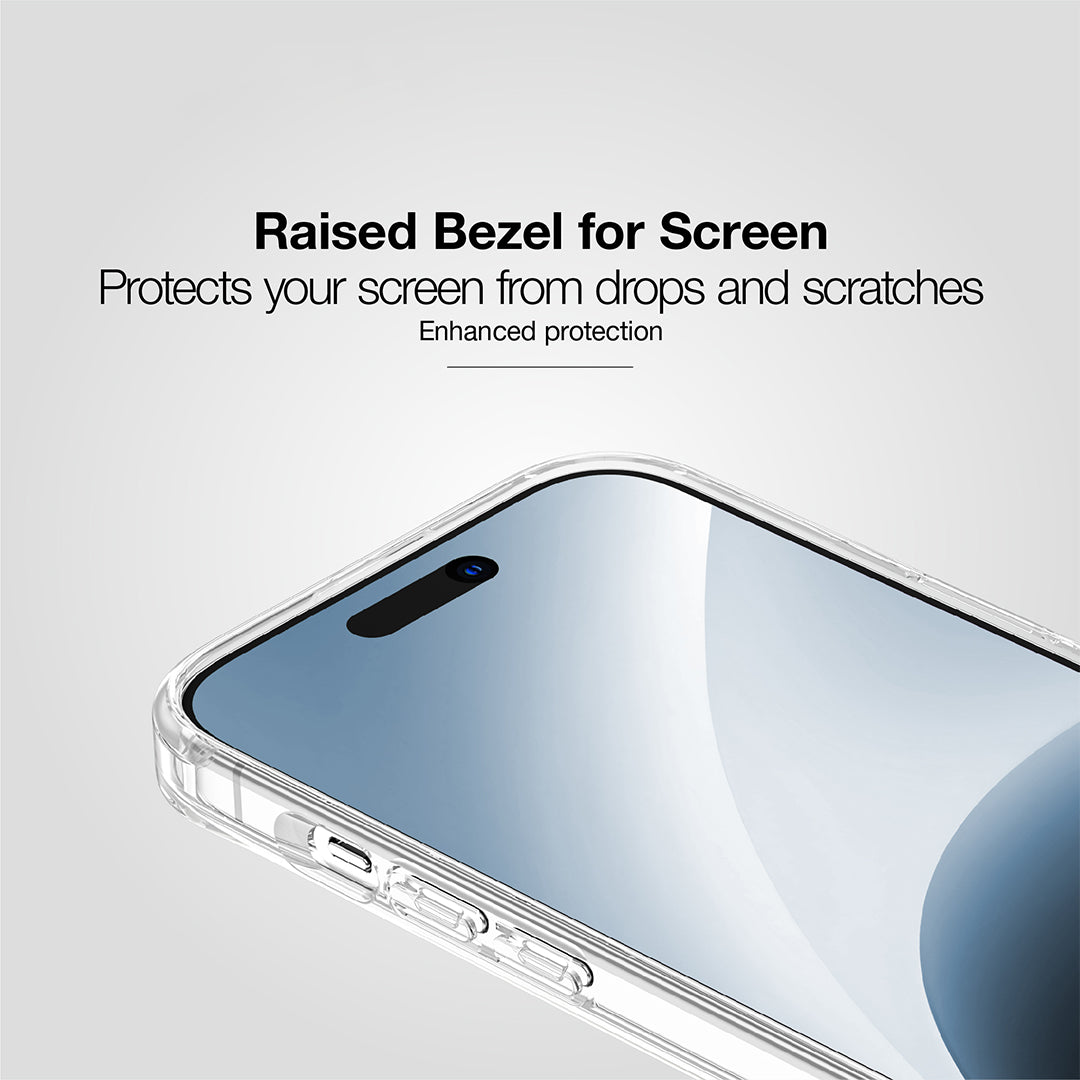 AMAZING THING MINIMAL MAGSAFE DROP PROOF CASE FOR IPHONE 15 6.7 PRO MAX 2023 TRANSPARENT - ALAMAT