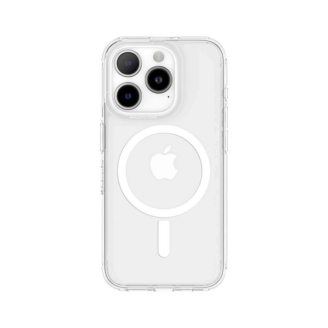 AMAZING THING MINIMAL MAGSAFE DROP PROOF CASE FOR IPHONE 15 6.7 PRO MAX 2023 TRANSPARENT - ALAMAT