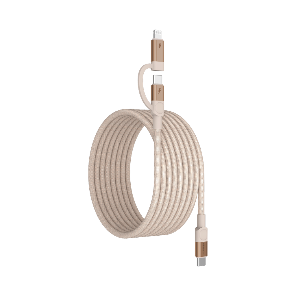 Momax Mag Link USB-C to C & Lightning Magnetic Cable