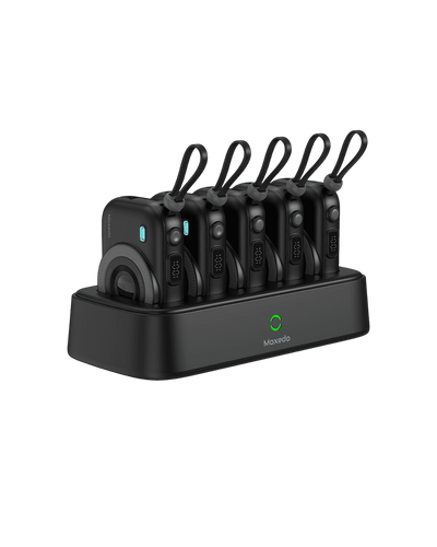 Moxedo 5x 10000mAh Powerbank with Charging Dock | 22.5W | Type C