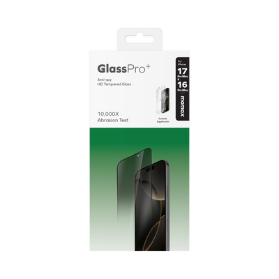 Momax iPhone 17 Pro Max Fully Covered HD Privacy Glass
