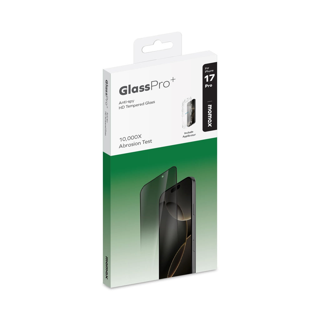 Momax iPhone 17 Pro 6.3 Fully Covered Hd Privacy Glass