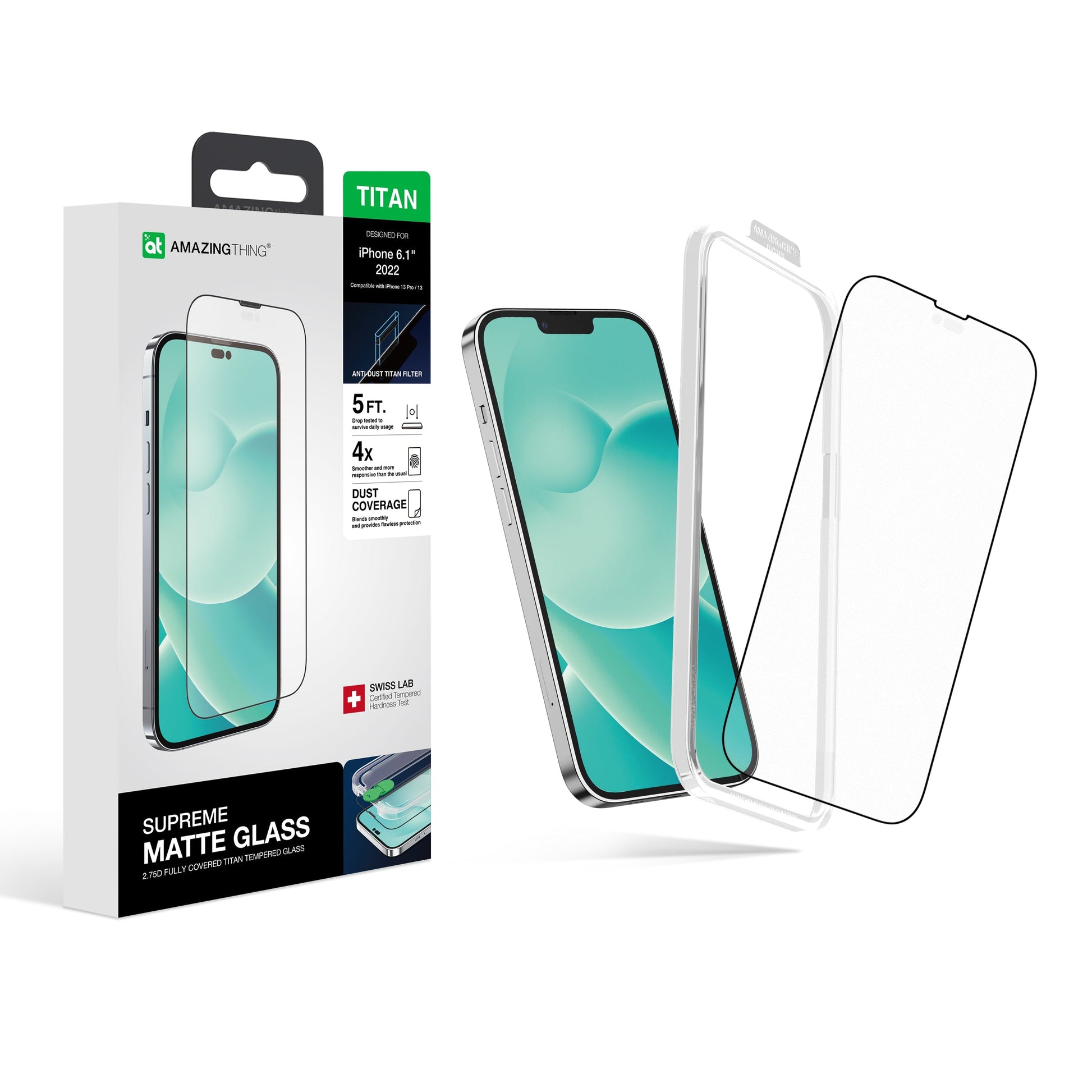 AMAZING THING IPHONE 2022 6.7" PRO 2.75D FULL COVER RADIX GLASS - ALAMAT
