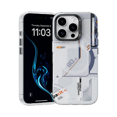 Benks Magnetic Mecha Series Case for iPhone 16 Pro White