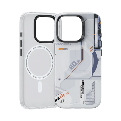 Benks Magnetic Mecha Series Case for iPhone 16 Pro White