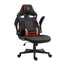 Porodo Gaming Chair PDX548 - Orange Flexible Headrest & Eco-Friendly Foam