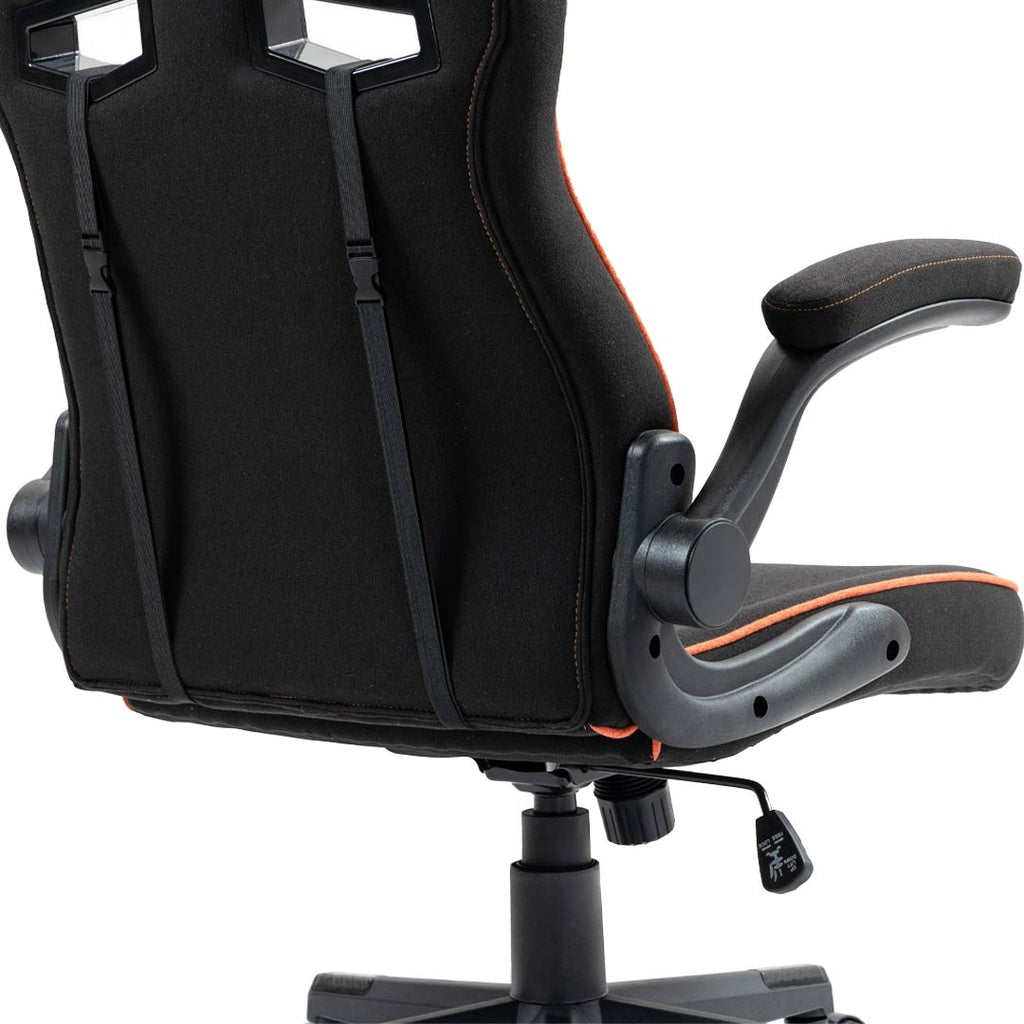 Porodo Gaming Chair PDX548 - Orange Flexible Headrest & Eco-Friendly Foam