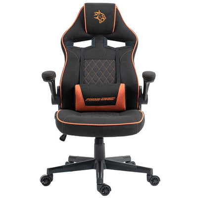 Porodo Gaming Chair PDX548 - Orange Flexible Headrest & Eco-Friendly Foam