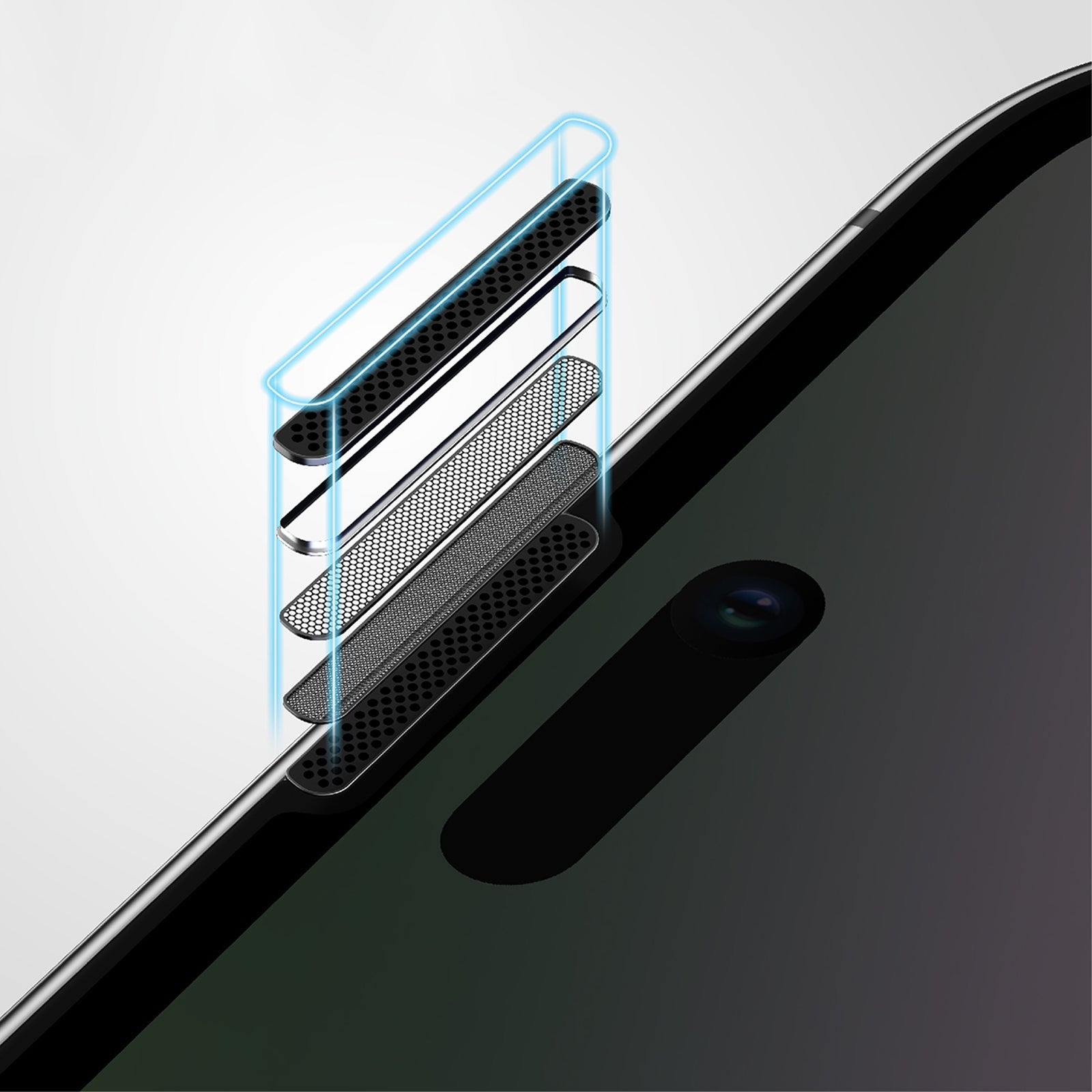 AMAZING THING IPHONE 15 SERIES 2023 2.75D FULLY COVERED  DUST FILTER TITAN PRIVACY GLASS - ALAMAT