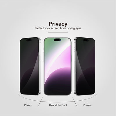 AMAZING THING IPHONE 15 SERIES 2023 2.75D FULLY COVERED  DUST FILTER TITAN PRIVACY GLASS - ALAMAT