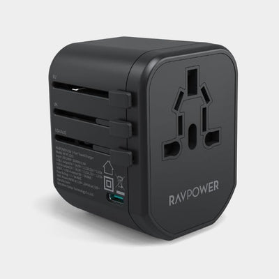 RAVPOWER 5IN1 TRAVEL COMBO 20000MAH - BLACK