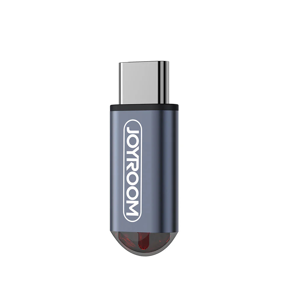 Metallic USB adapter with 'JOYROOM' branding on a white background