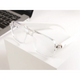 White SMART GLASS GS10 smart eyewear for hands-free use