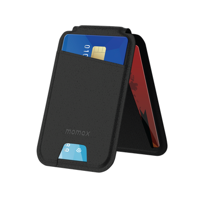 MOMAX 1-WALLET MAGNETIC CARD HOLDER WITH STAND - ALAMAT
