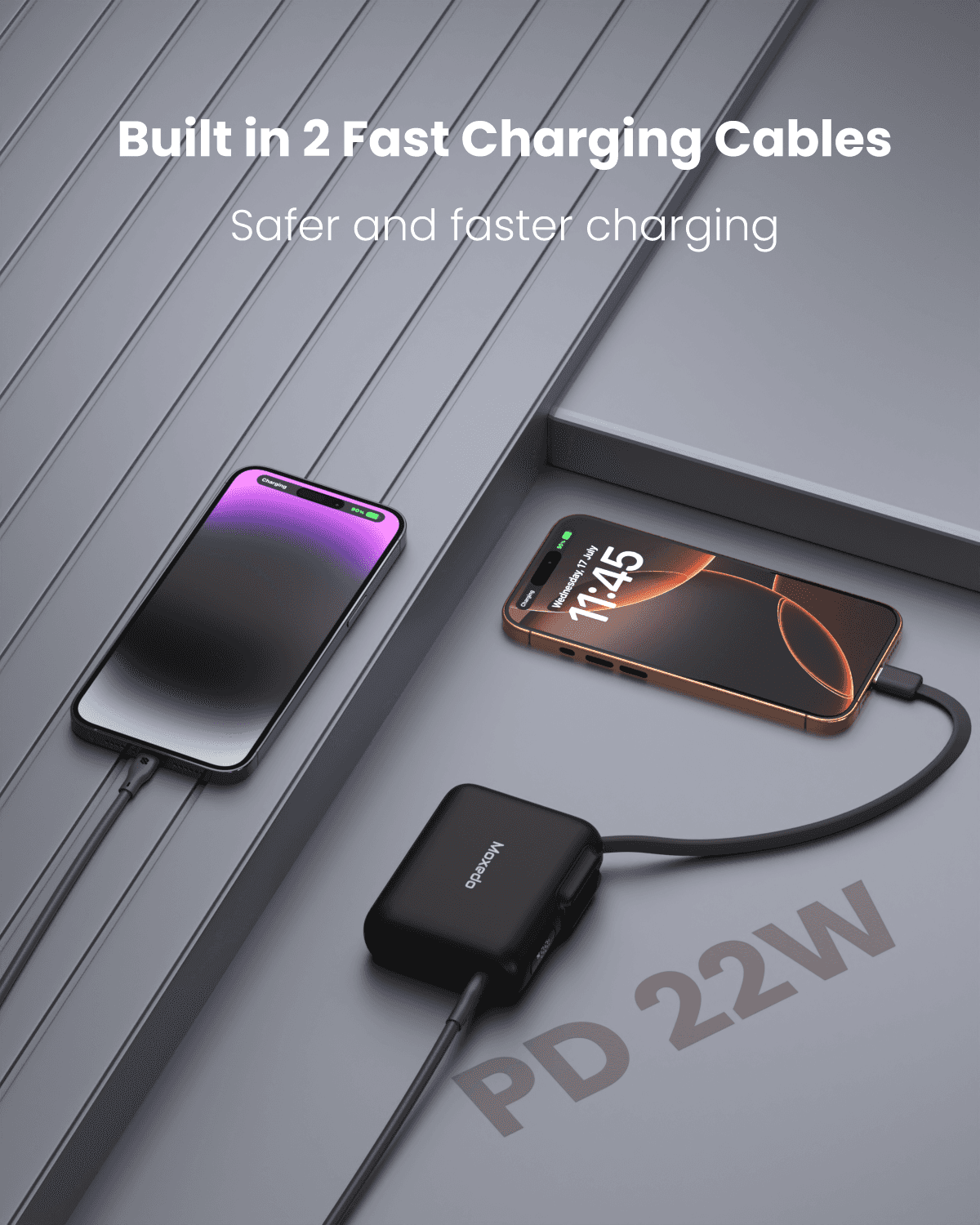 Moxedo 5*10000 MAH Pwerbank + Charging Dock 