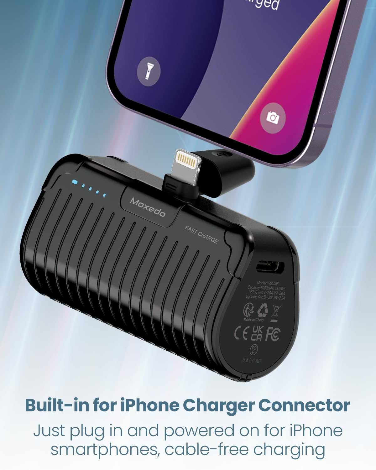 Capsule Mini Lightning Power Bank 5000 MAH 