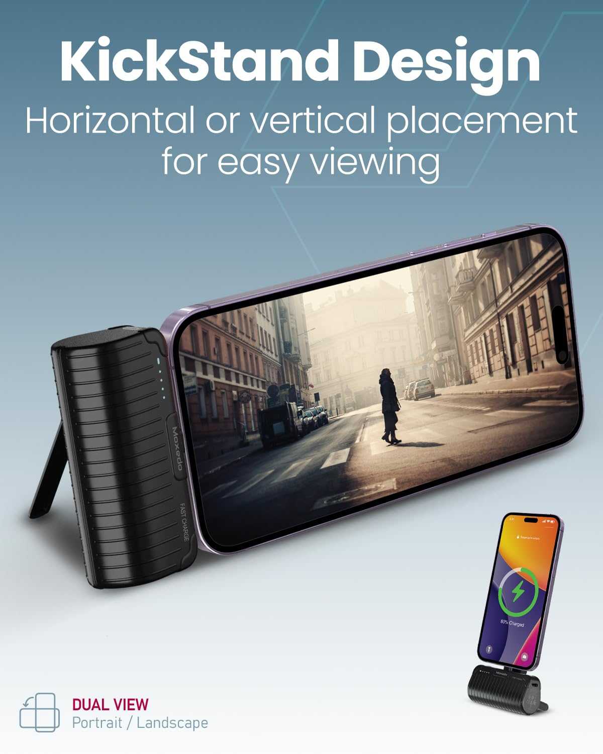 Moxedo Capsule Mini Lightning Power Bank 5000 MAH 