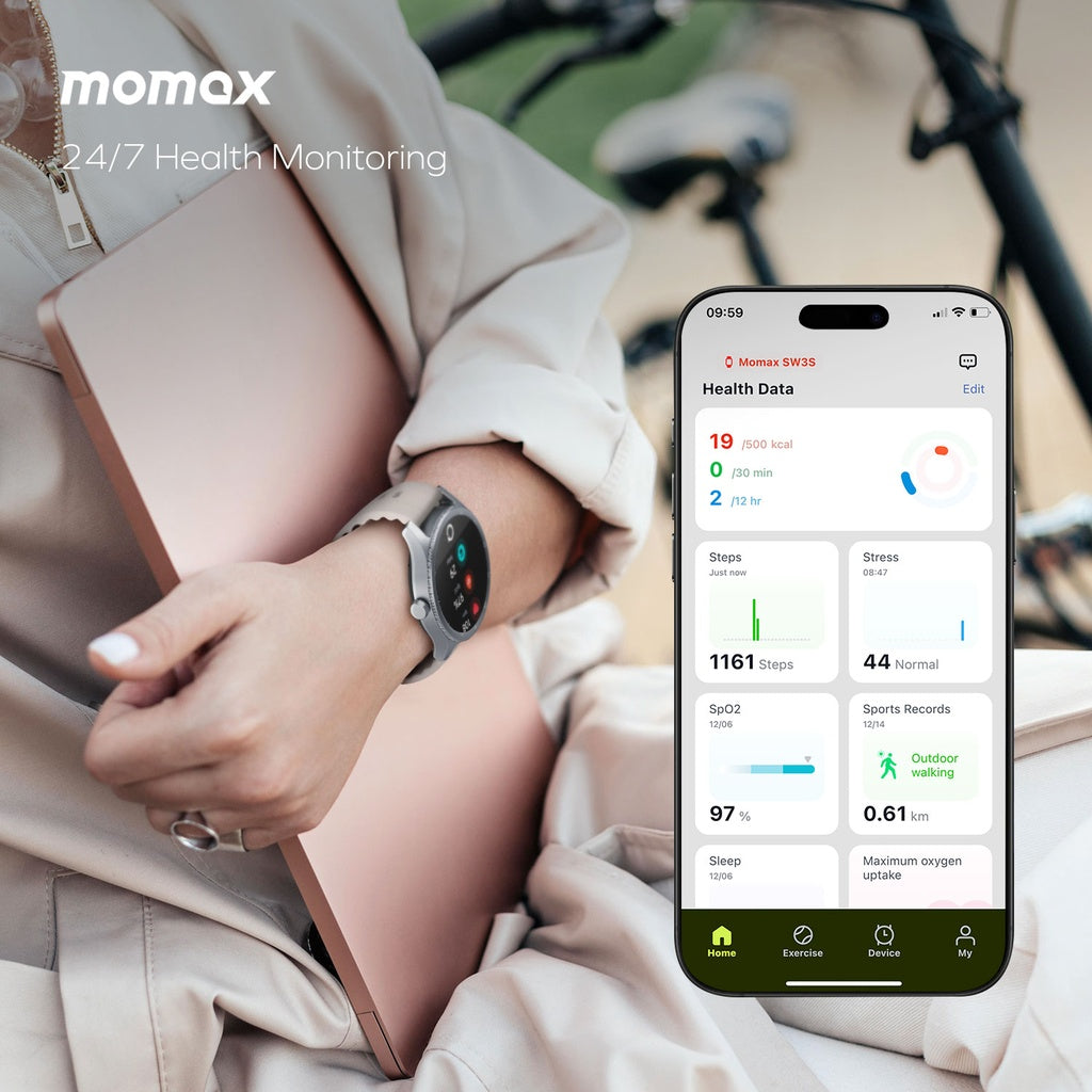 MOMAX 1-Wear Smart Round Watch
