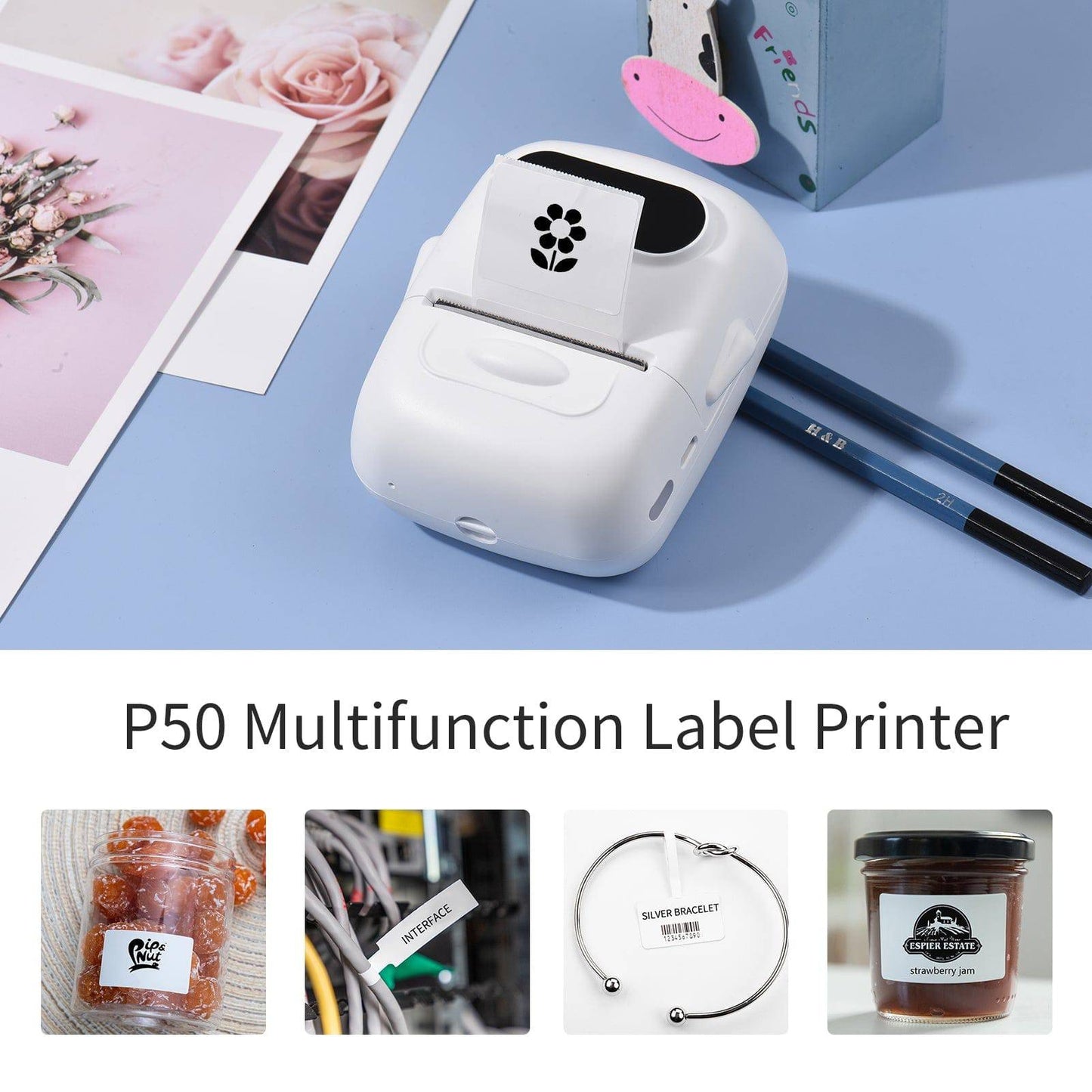 P50Portable Pocket Label Printer Machine - ALAMAT