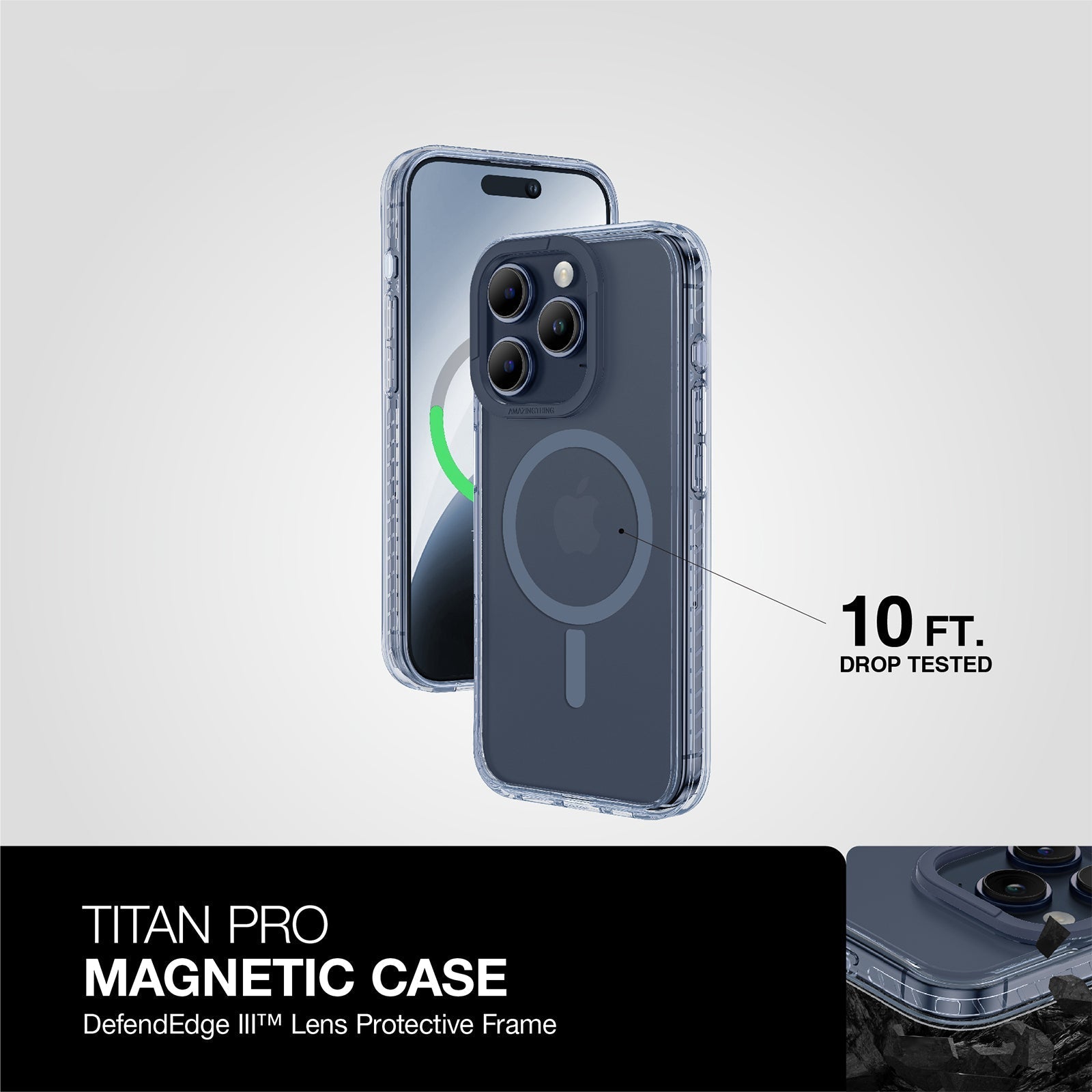 AMAZING THING TITAN PRO MAGSAFE DROP PROOF CASE FOR IPHONE 15 6.1 PRO 2023 AMAZING THING TITAN PRO MAGSAFE DROP PROOF CASE FOR IPHONE 15 6.1 PRO 2023
