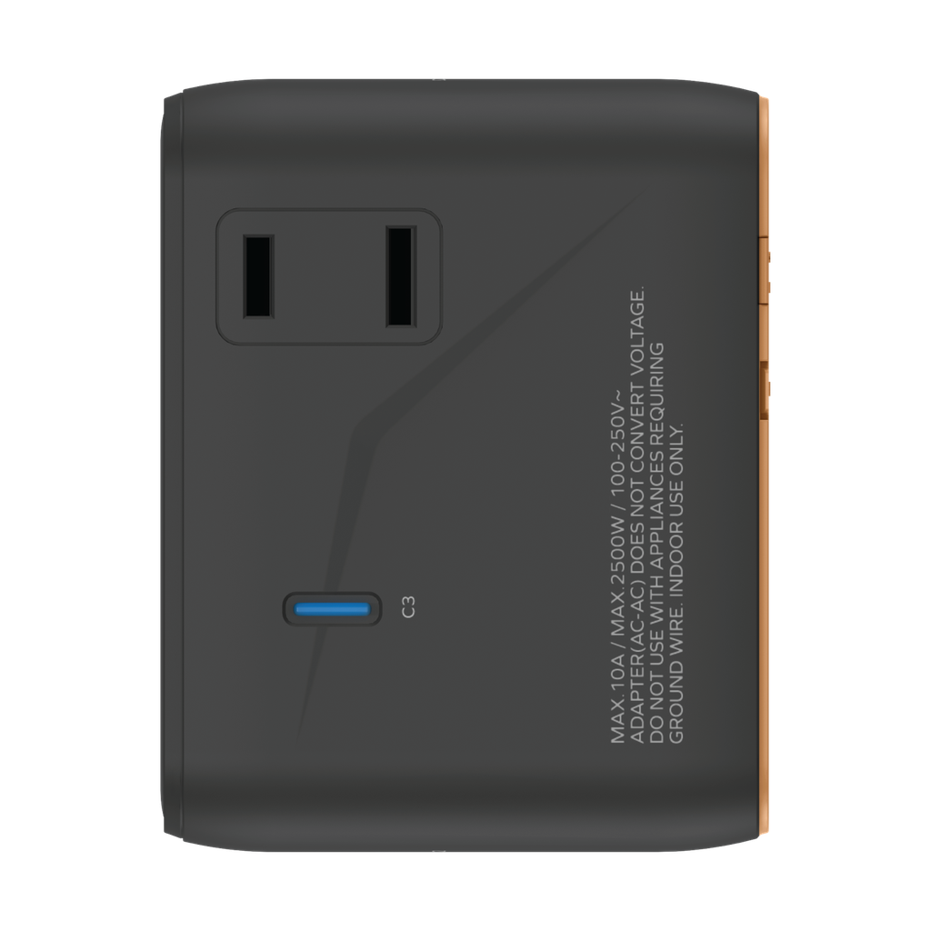 MOMAX 1-WORLD2 GAN 70W 5-PORT USB-C AC TRAVEL ADAPTOR MOMAX 1-WORLD2 GAN 70W 5-PORT USB-C AC TRAVEL ADAPTOR