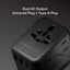 MOMAX 1-WORLD2 45W 5 PORT DUAL AC TRAVEL ADAPTOR