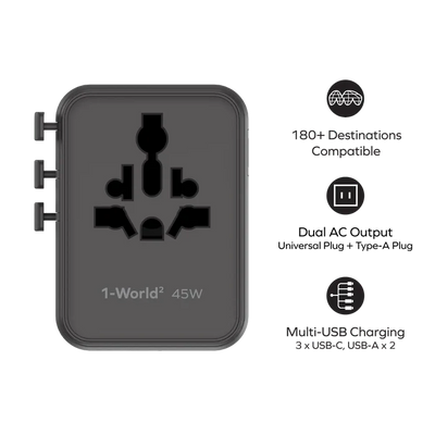 MOMAX TRAVEL ADAPTOR - Bestbuytech.com