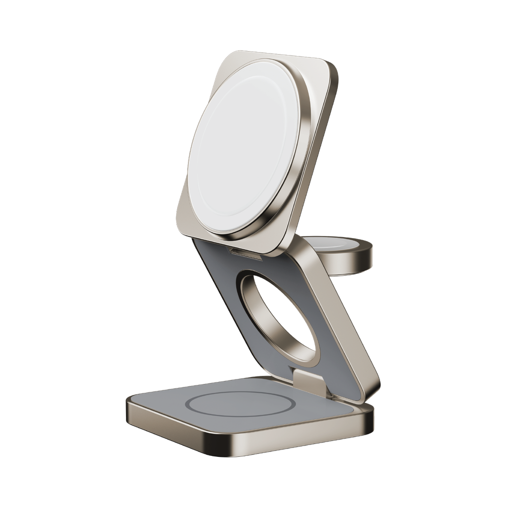 Momax Q2 Mag Go QI 2 15w 3in1 Magnetic Wireless Charging Stand Momax Q2 Mag Go QI 2 15w 3in1 Magnetic Wireless Charging Stand