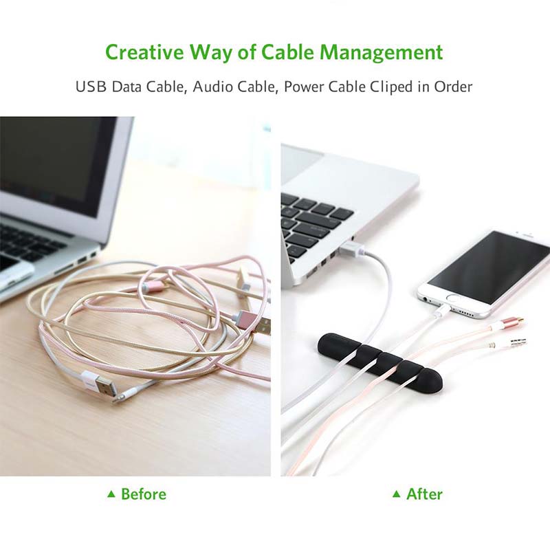 Ugreen Cable Organizer 2 Pack (Black).