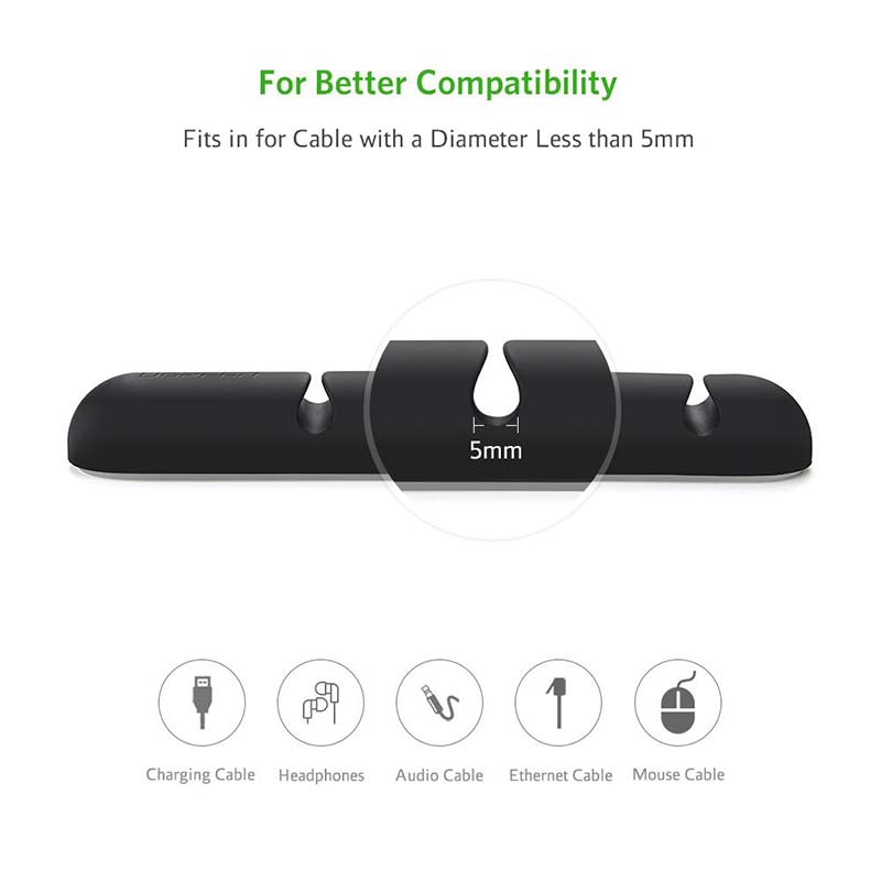Ugreen Cable Organizer 2 Pack (Black).