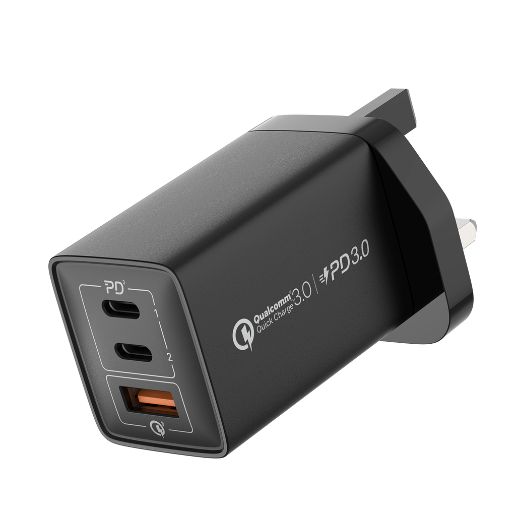 MOMAX ONEPLUG 67W 3 PORT GAN WALL CHARGER MOMAX ONEPLUG 67W 3 PORT GAN WALL CHARGER
