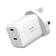 MOMAX 1-CHARGE 45W 2-PORT GAN CHARGER 2X USB-C