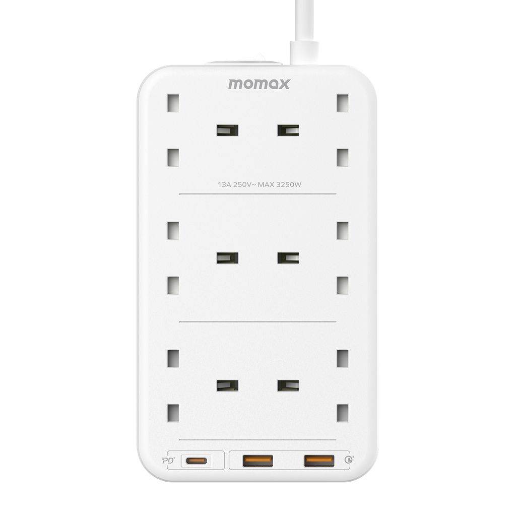 MOMAX ONEPLUG 6 OUTLET CUBE EXTENSION SOCKET WITH US MOMAX ONEPLUG 6 OUTLET CUBE EXTENSION SOCKET WITH US