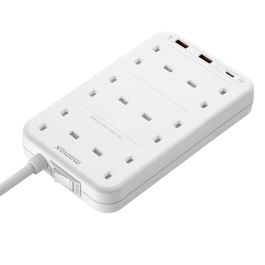MOMAX ONEPLUG 6 OUTLET CUBE EXTENSION SOCKET WITH US MOMAX ONEPLUG 6 OUTLET CUBE EXTENSION SOCKET WITH US