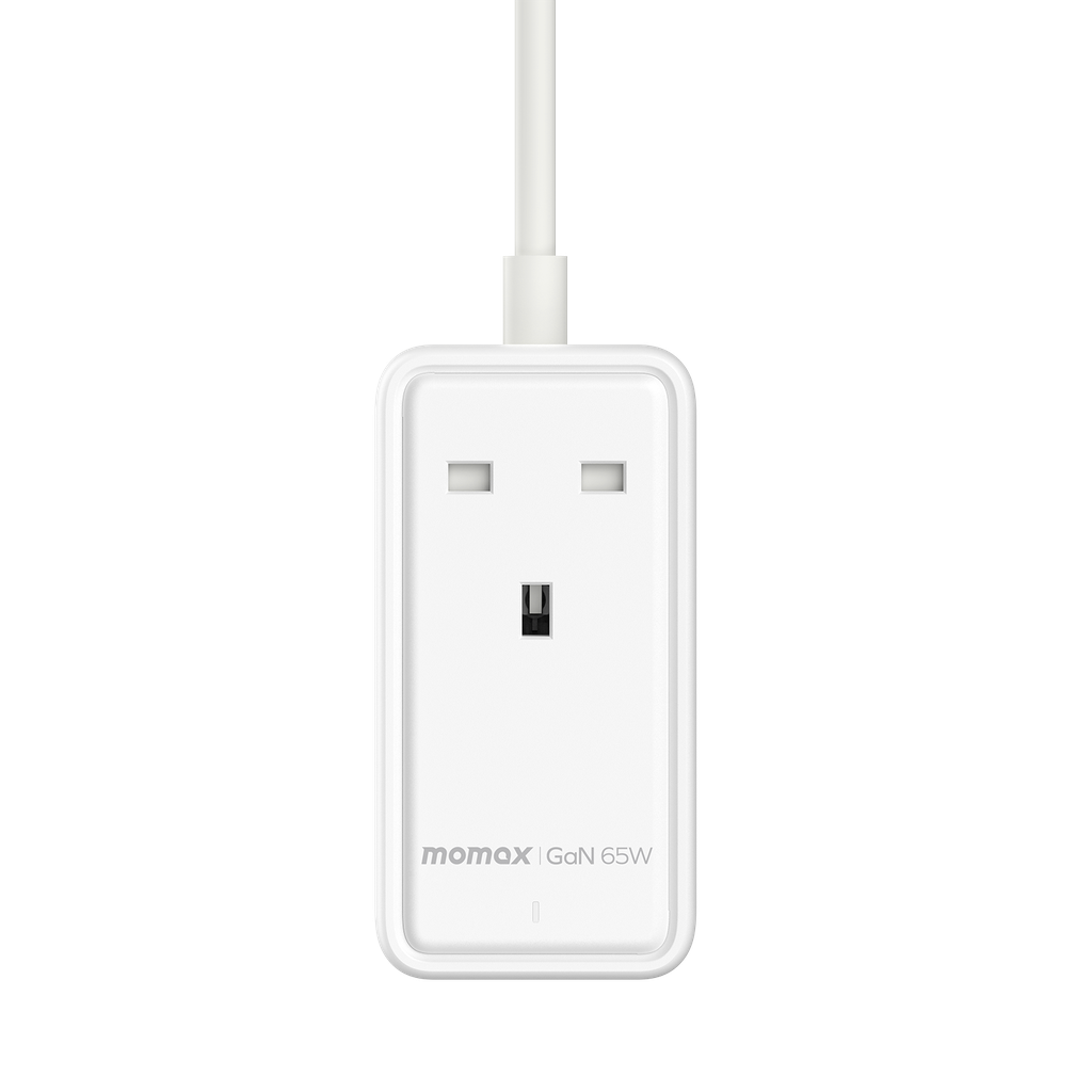 MOMAX ONEPLUG 65W GAN EXTENSION CORD WITH USB MOMAX ONEPLUG 65W GAN EXTENSION CORD WITH USB