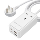 MOMAX ONEPLUG 65W GAN EXTENSION CORD WITH USB - ALAMAT