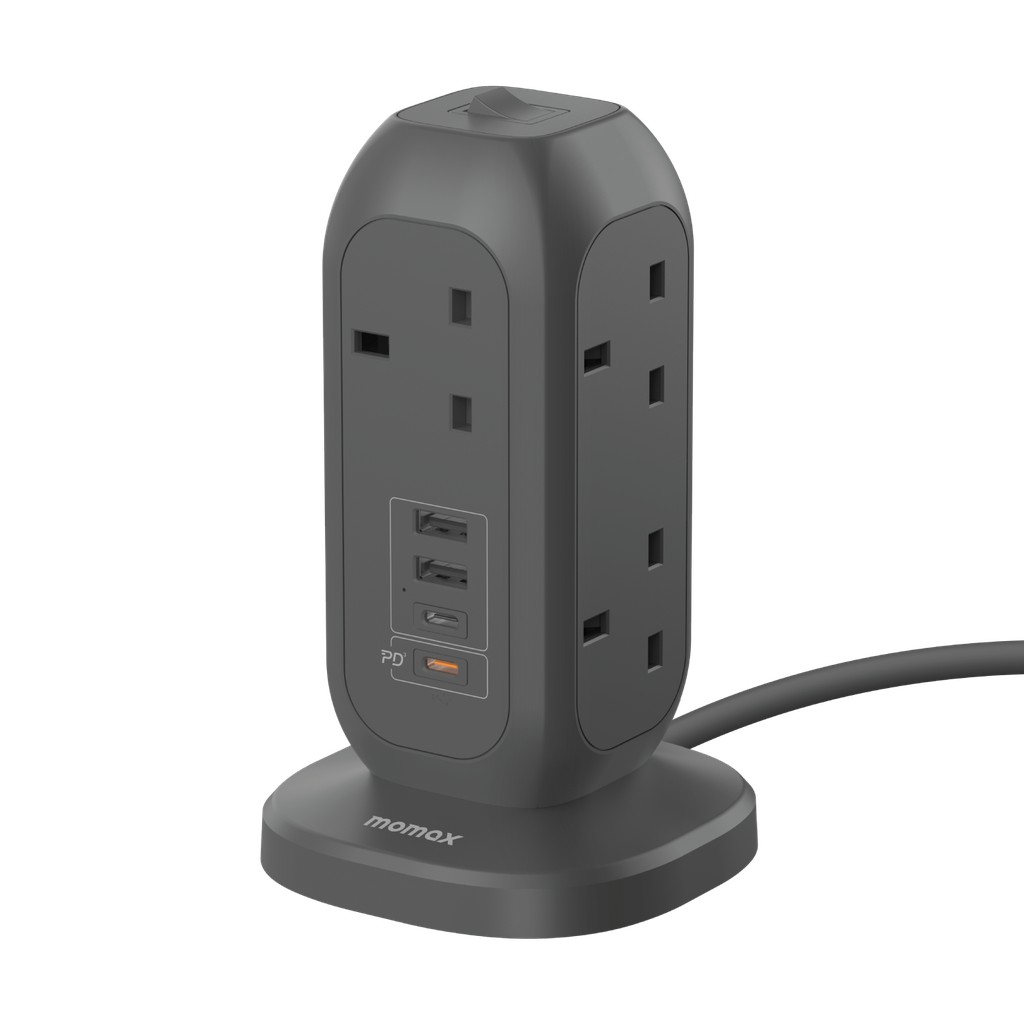 MOMAX ONEPLUG 7-OUTLET POWER STRIP WITH USB MOMAX ONEPLUG 7-OUTLET POWER STRIP WITH USB