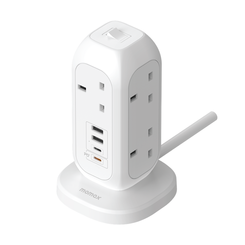 MOMAX ONEPLUG 7-OUTLET POWER STRIP WITH USB MOMAX ONEPLUG 7-OUTLET POWER STRIP WITH USB