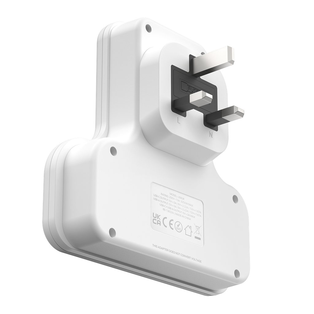 MOMAX ONEPLUG 3 OUTLET T-SHAPED EXTENSION SOCKET WITH USB MOMAX ONEPLUG 3 OUTLET T-SHAPED EXTENSION SOCKET WITH USB